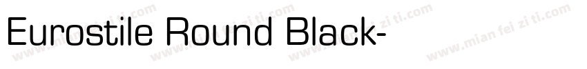 Eurostile Round Black字体转换